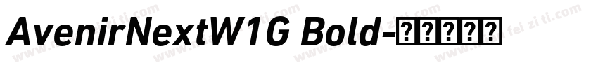 AvenirNextW1G Bold字体转换